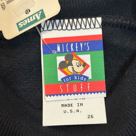 Vintage Disney Hockey Mickey Mouse Size 5/6 90s Color Block NWT Rare - Picture 4 of 7